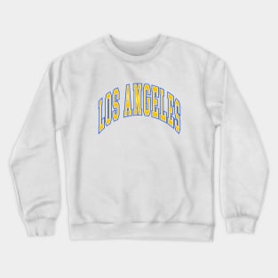 Los Angeles - Block Arch - White Gold/Blue Crewneck Sweatshirt